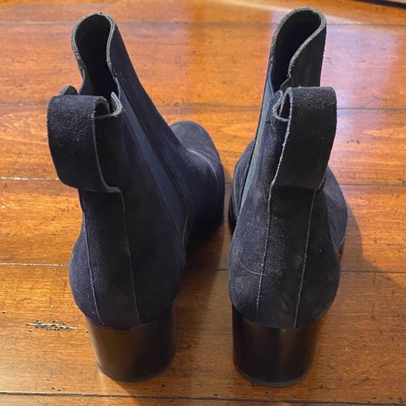 Rag & Bone Navy Suede Chelsea Walker Boots Size 39 - Picture 2 of 5